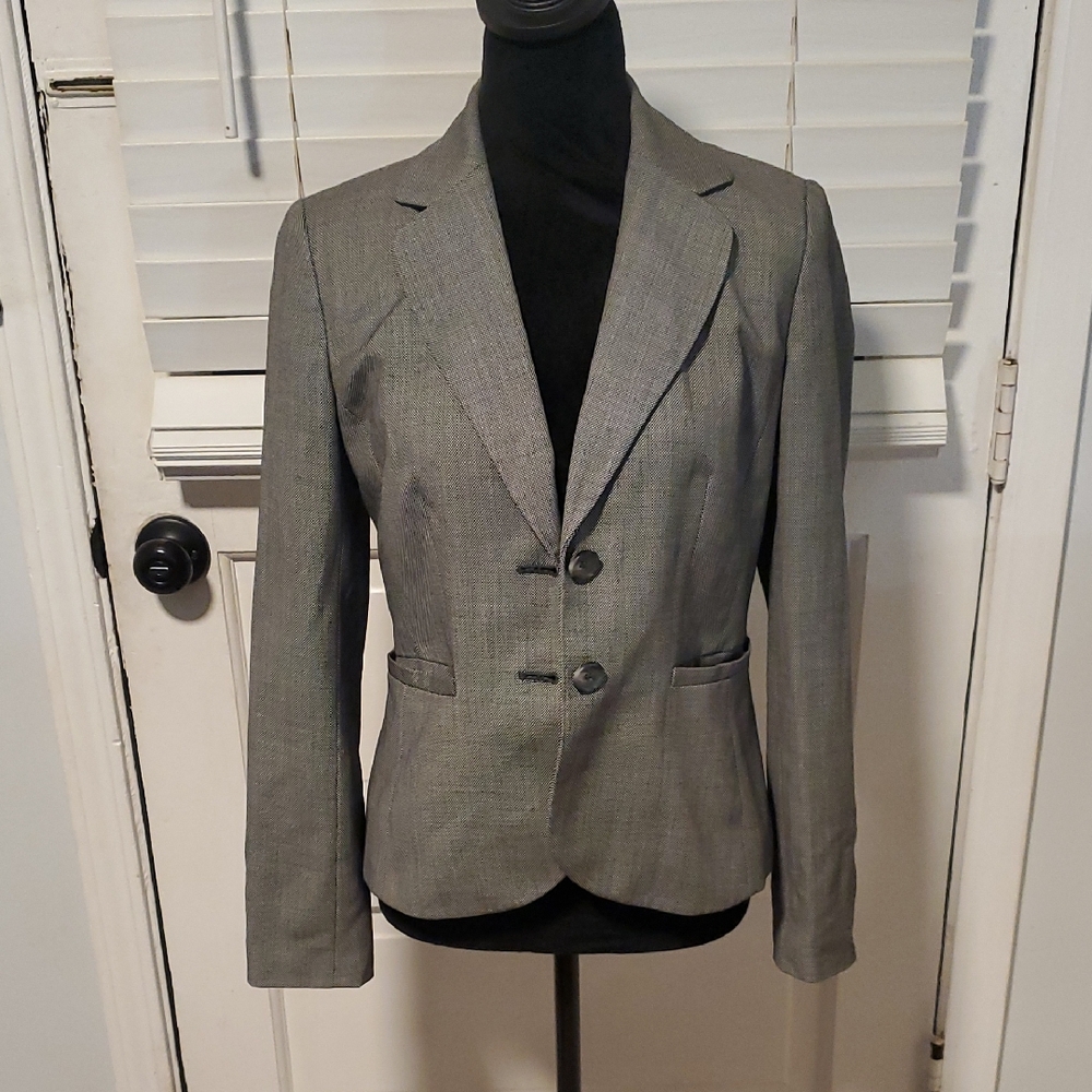 Theory Women's Charcoal And Black Blazer